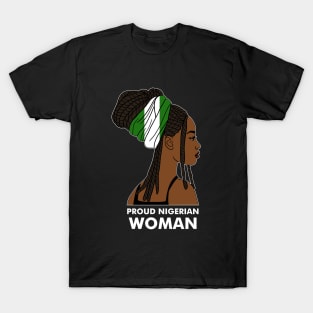 Proud Nigerian Woman, Nigeria Flag African T-Shirt